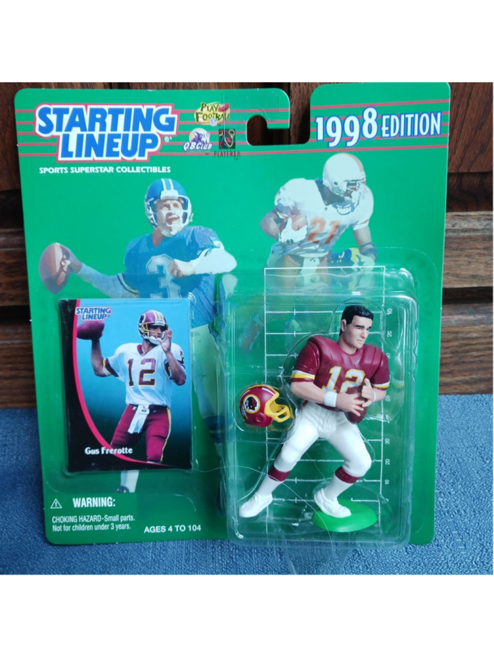 Gus Frerotte 1998 Starting Lineup Washington Redskins Commanders NOS NEW IN BOX